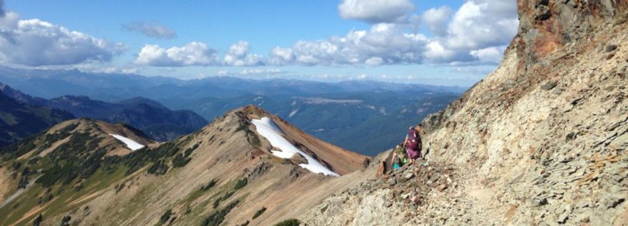 Clara on her thru-hike of the Pacific Crest Trail